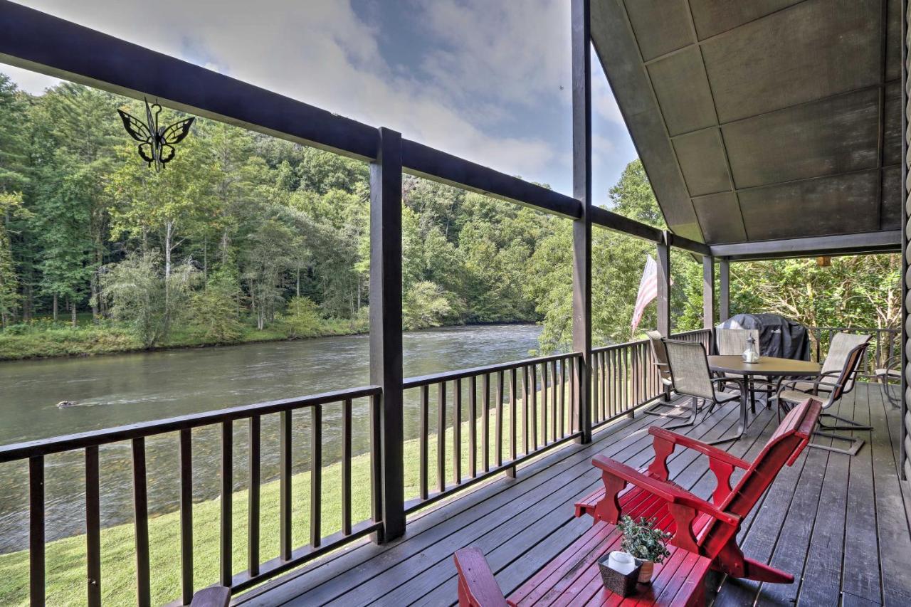 Rivers Edge - Ultimate Riverfront Getaway Hayesville Exterior foto